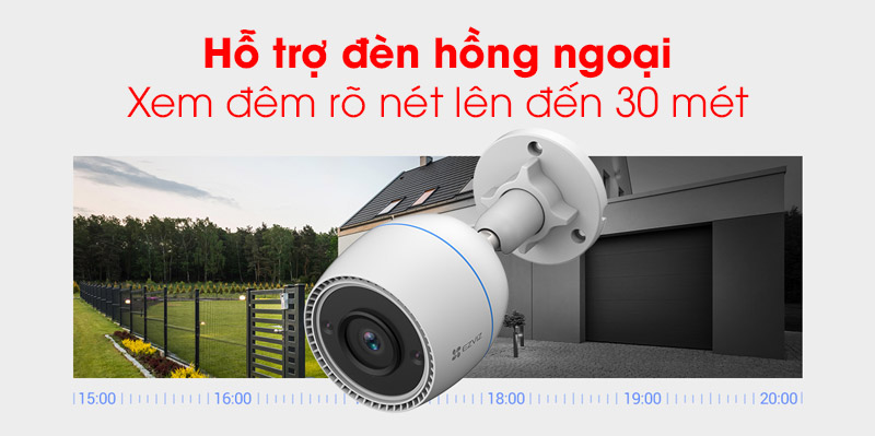 Video 1080p sắc nét với tầm nhìn ban đêm mở rộng